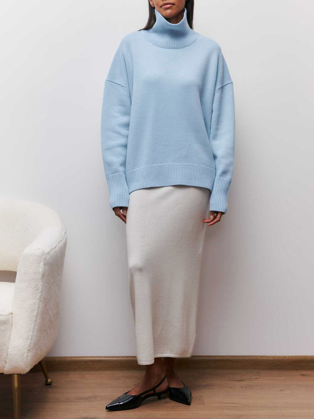 Cozy Women's Oversized Turtleneck Jumper