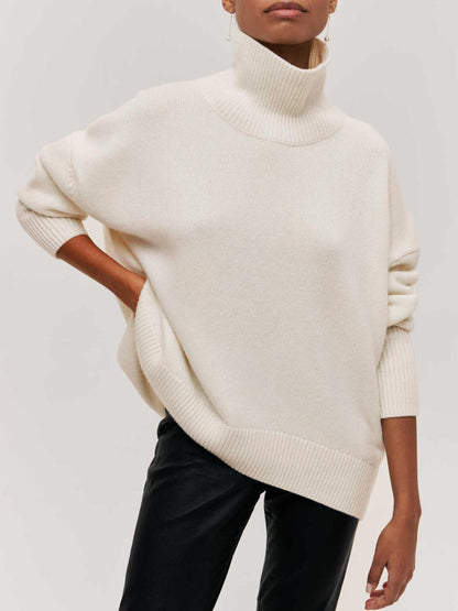 Cozy Women's Oversized Turtleneck Jumper