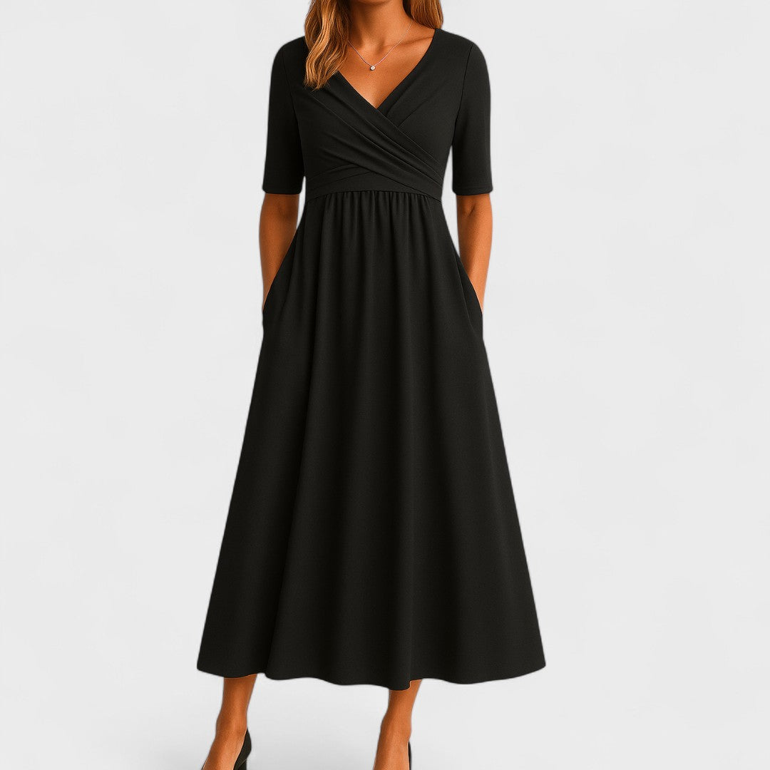 Casual V Neck Summer Dress for Women