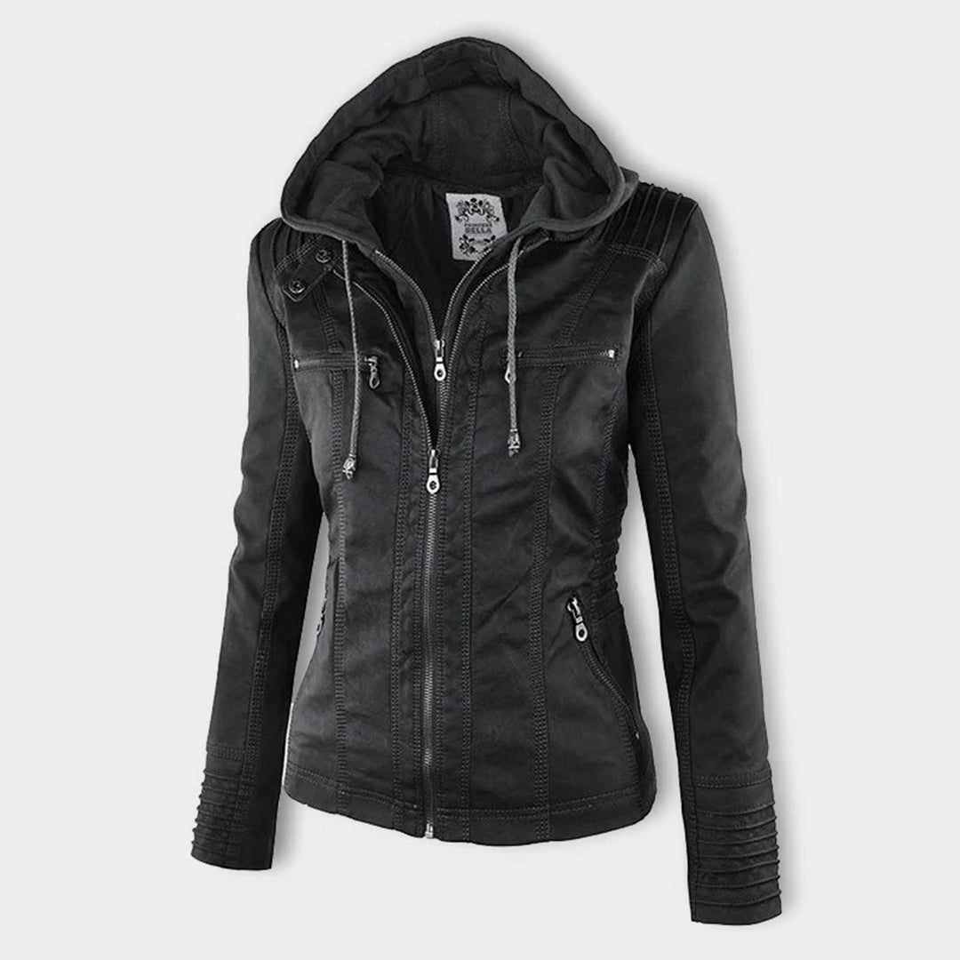 Warm Women's Biker Jacket Coat