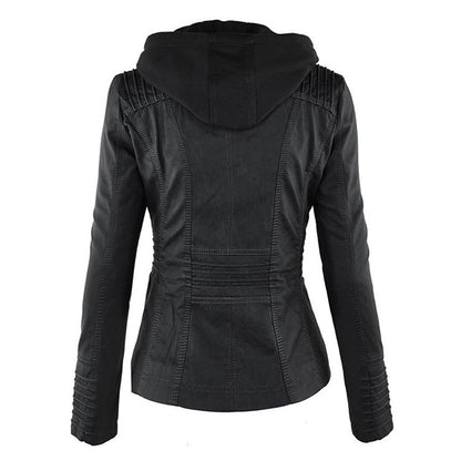 Warm Women's Biker Jacket Coat