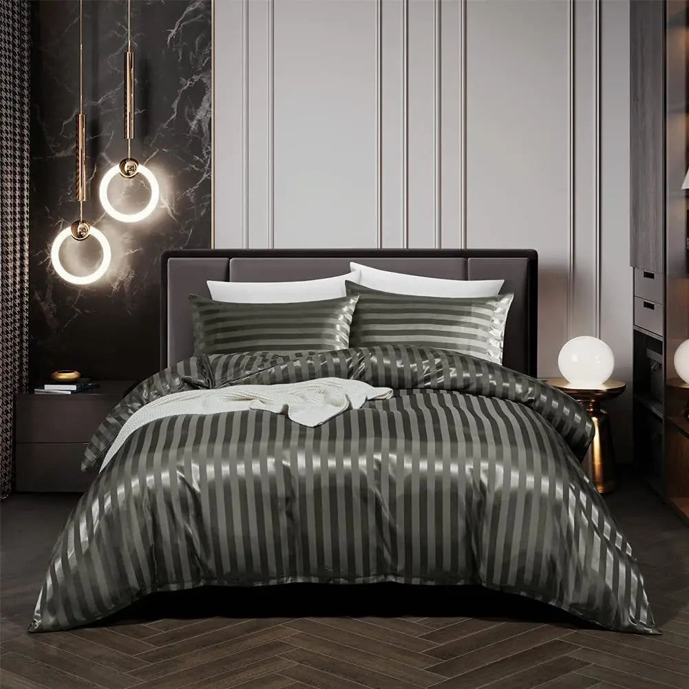Plush Silk Comforter Bed Set - OutfitLondon
