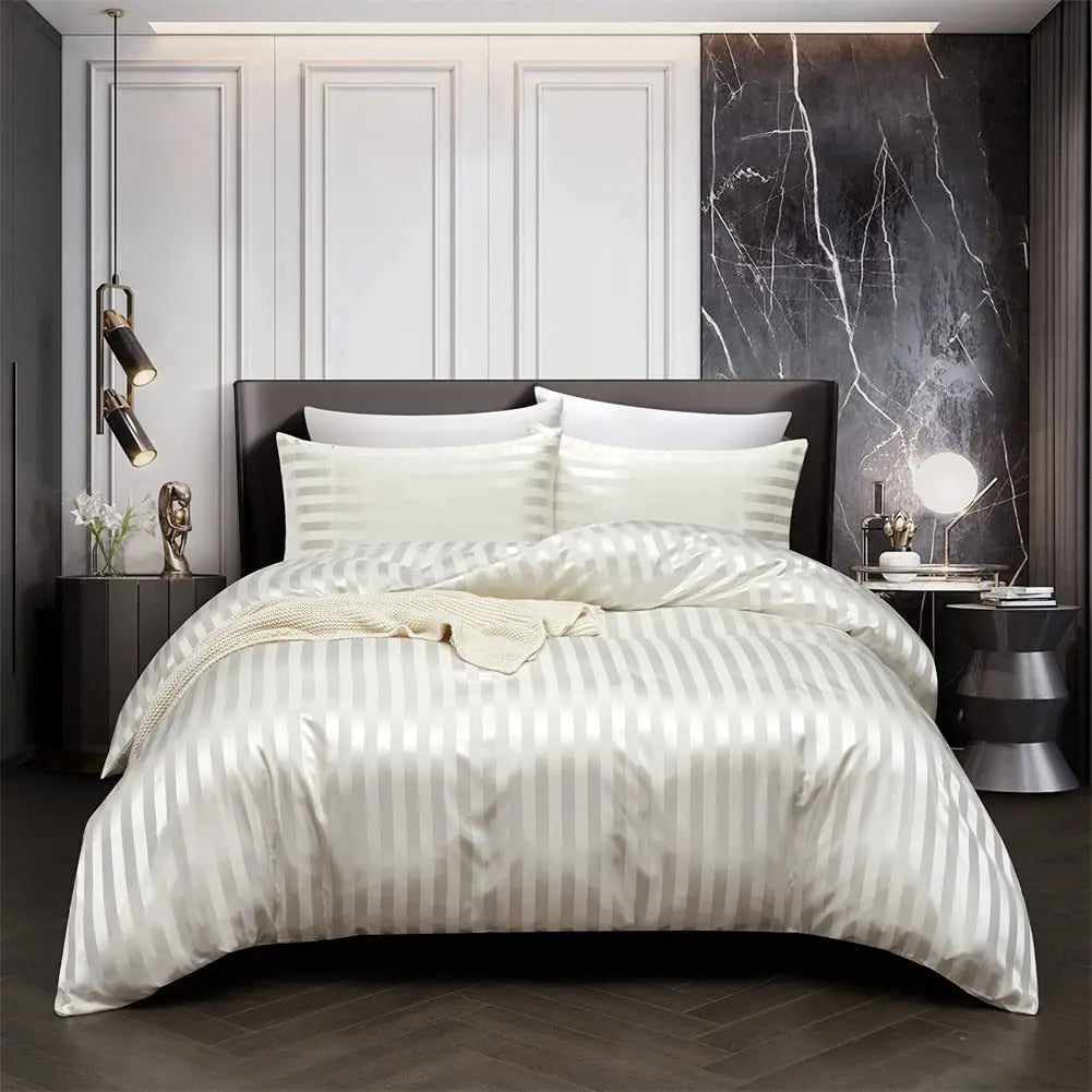 Plush Silk Comforter Bed Set