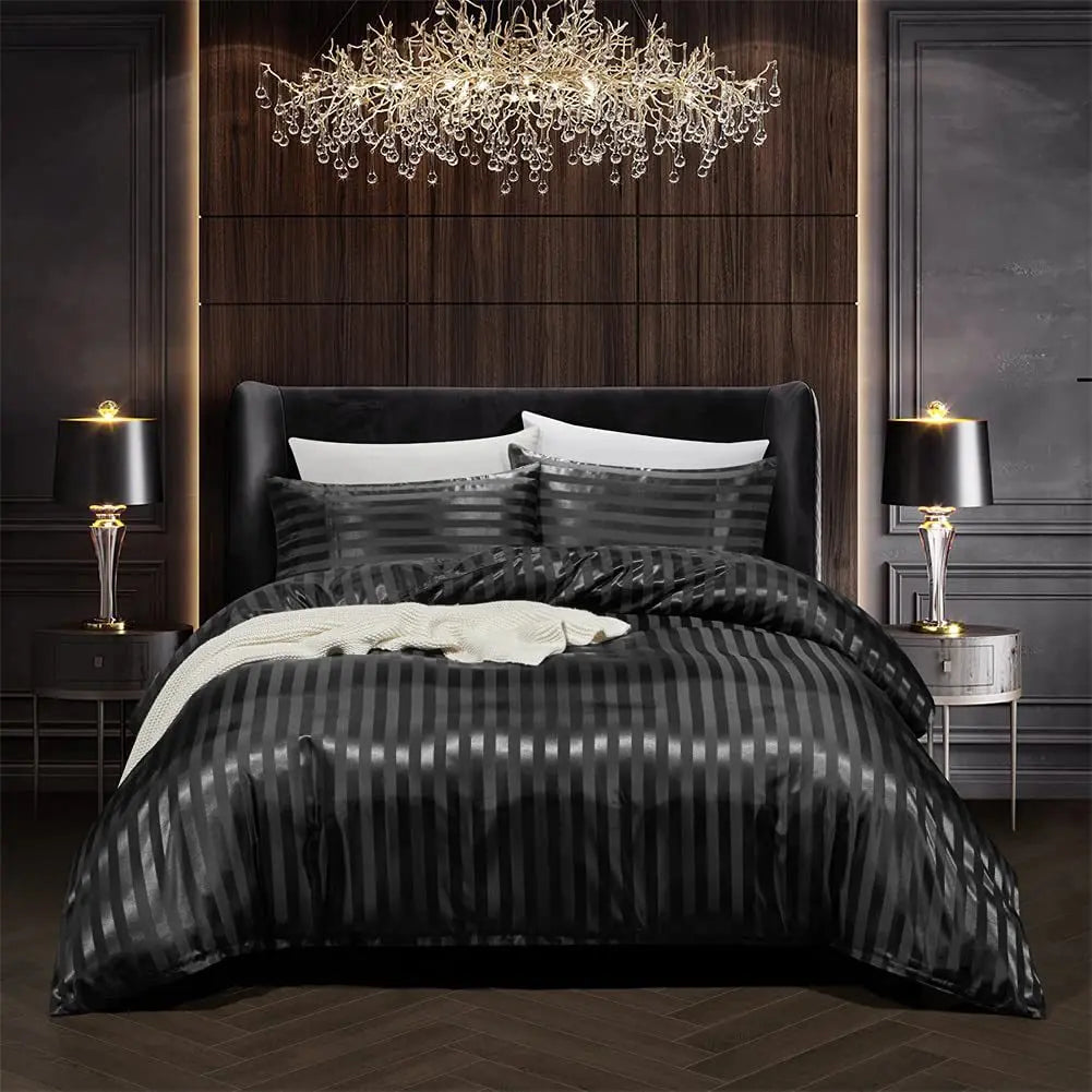 Plush Silk Comforter Bed Set