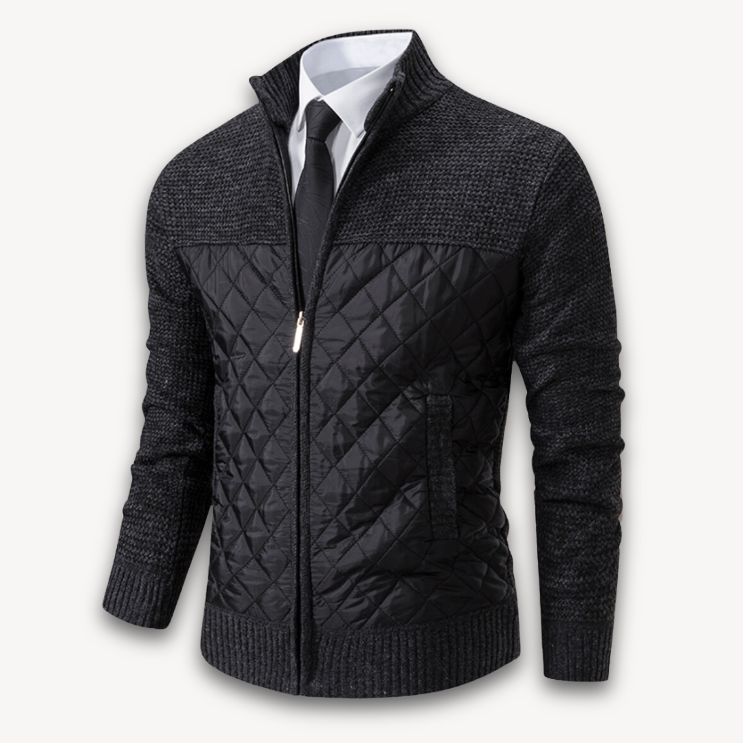 Insulated Mens Padded Coat - Warm Winter Jacket - OutfitLondon