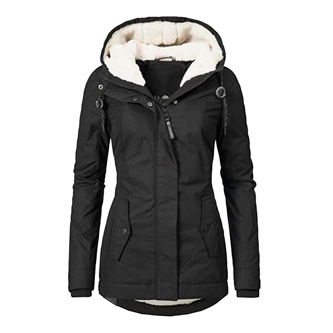 Warm Women's Waterproof Jacket With Fleece Lining