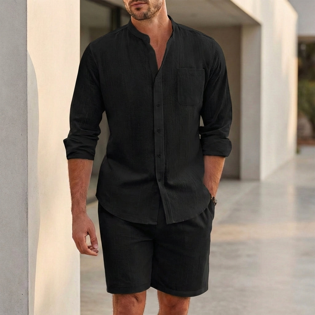Comfortable Summer Shorts Shirt Set - OutfitLondon