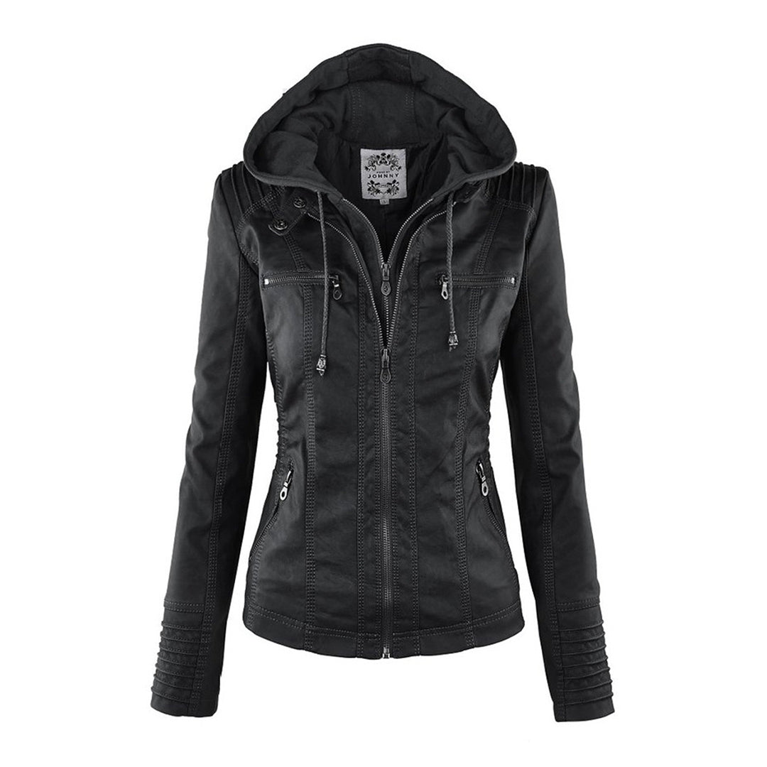 Warm Women's Biker Jacket Coat