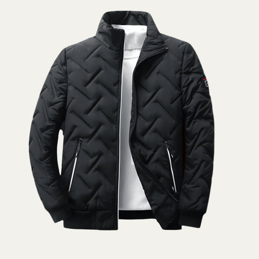 Men's Warm Padded High Neck Down Jacket - OutfitLondon
