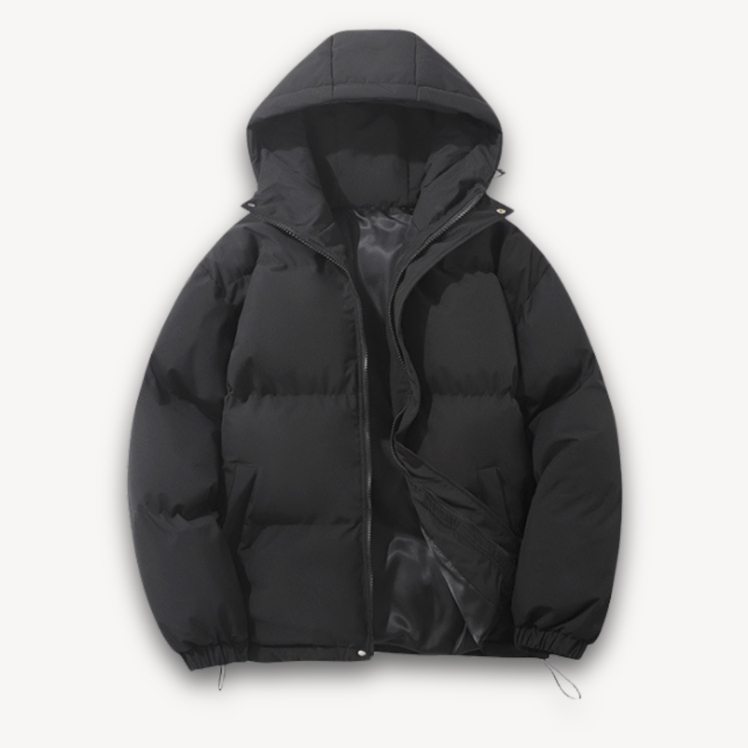 Men's Lightweight Puffer Coat with Hood