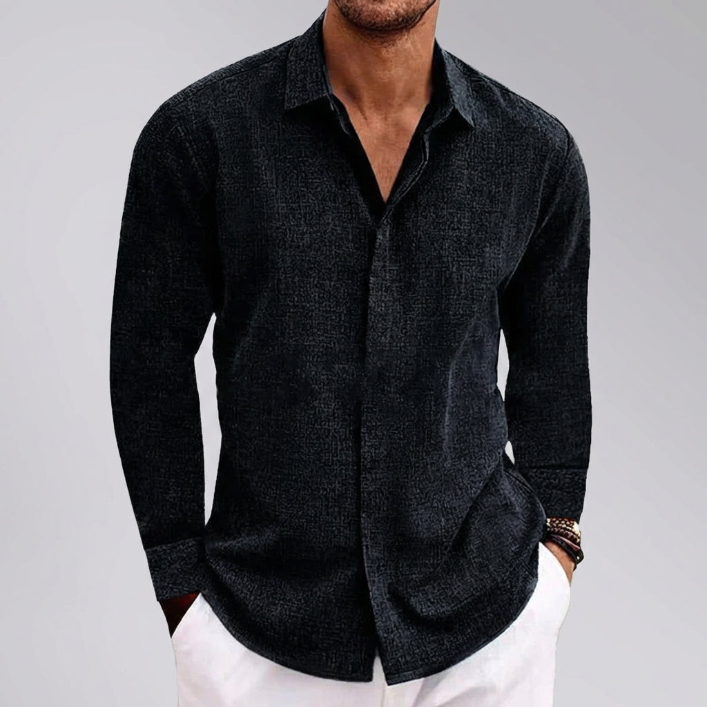 Casual Classic Long Sleeve Button Shirt