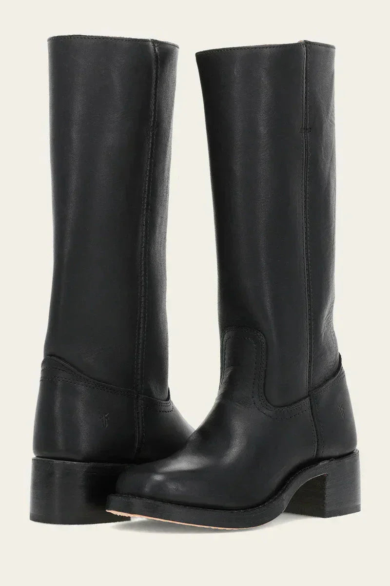 Stylish Women's Black Boots - Slim Fit Comfortable Heels