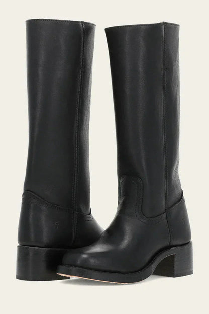 Stylish Women's Black Boots - Slim Fit Comfortable Heels
