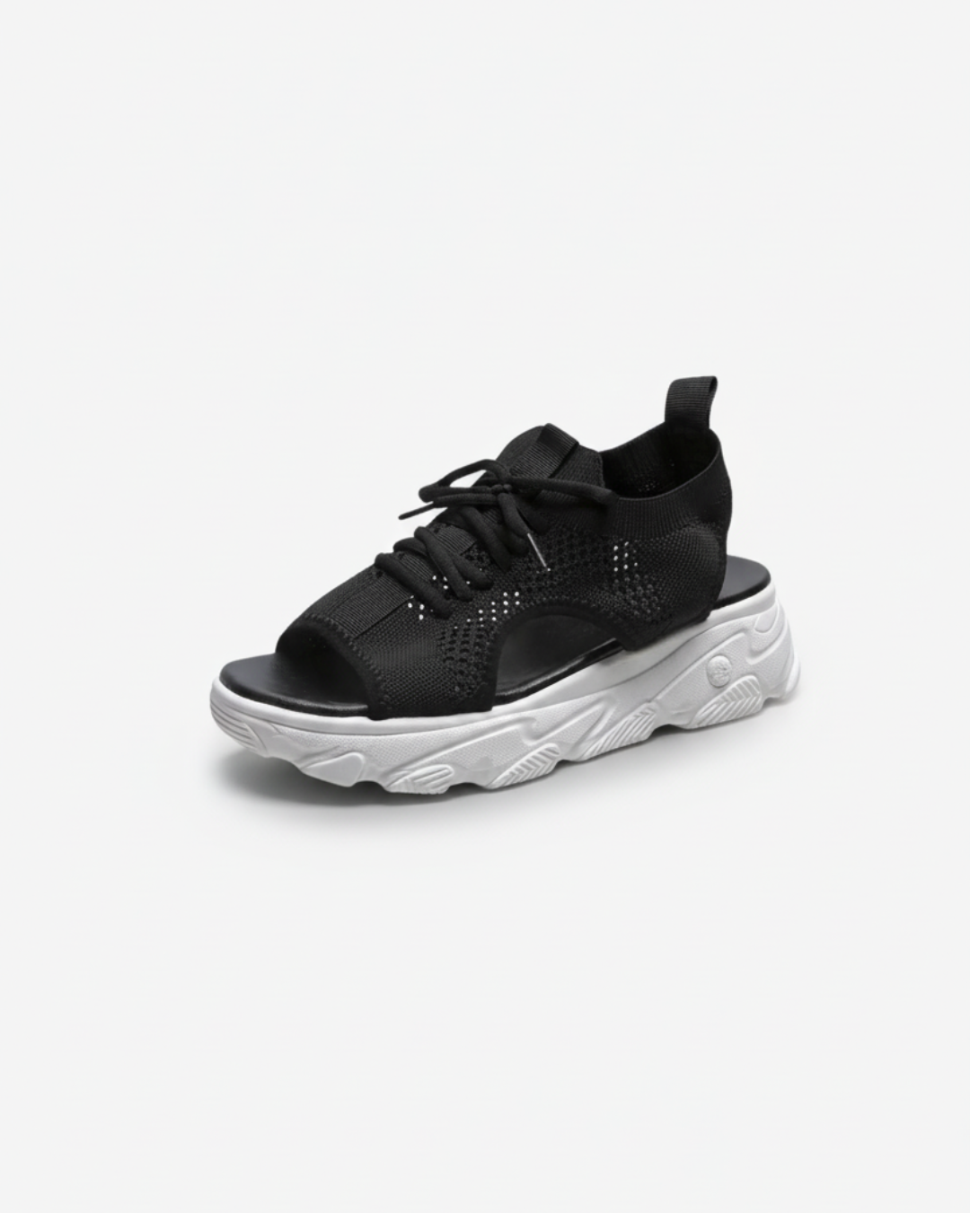 Breathable Mesh Summer Sandals With Lace Up Detail