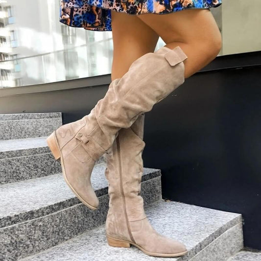 Warm Women's Ankle Boots - Comfortable Leather Shoes - OutfitLondon