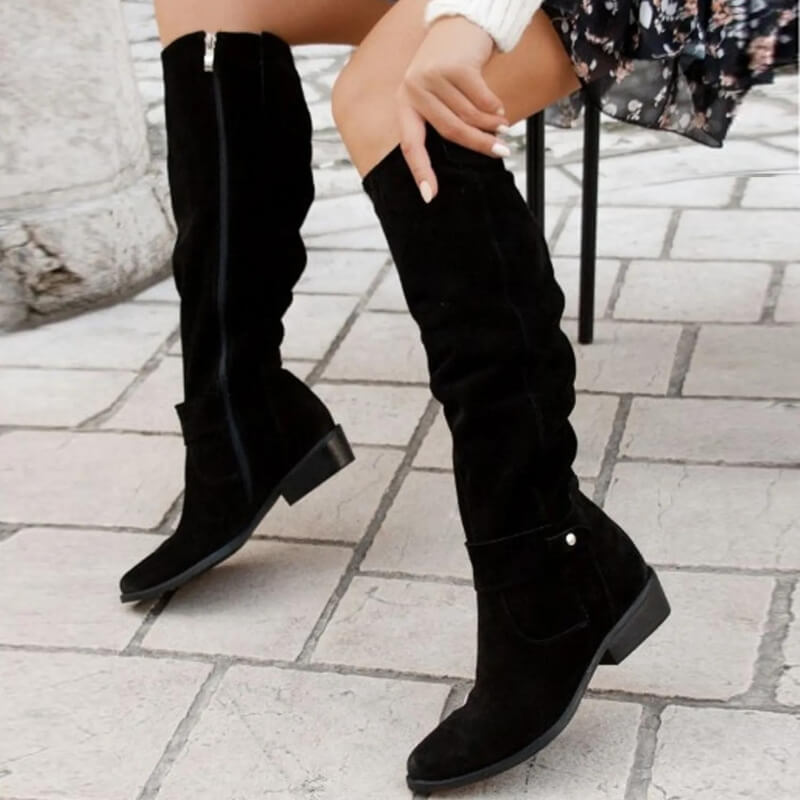 Warm Women's Ankle Boots - Comfortable Leather Shoes