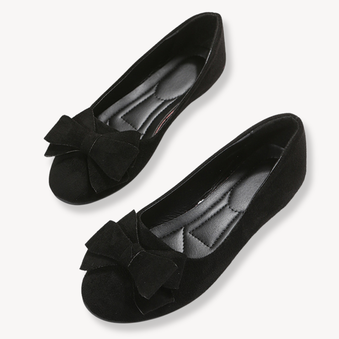 Ladies Soft Bow Ballet Shoes