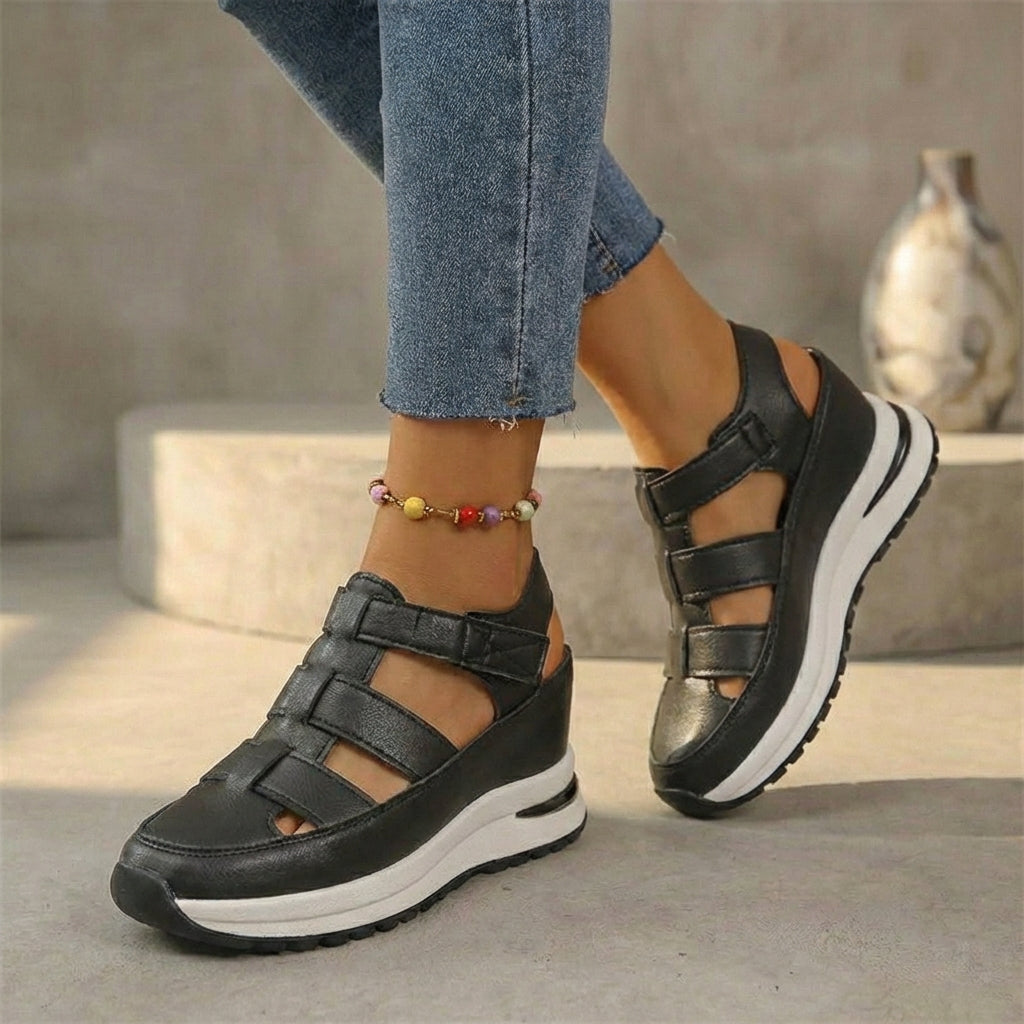 Comfy Lace Up Ankle Sandals