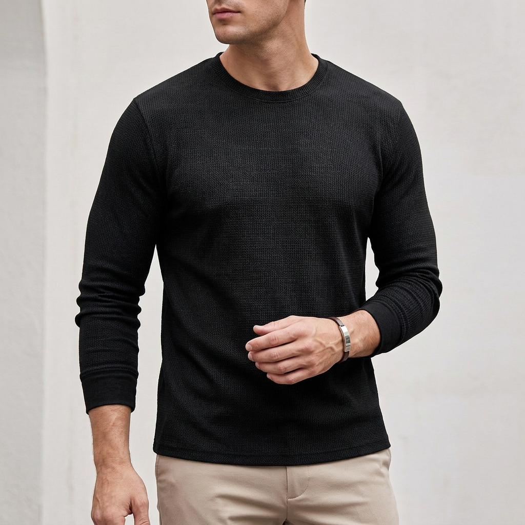Classic Fit Textured Knit Top