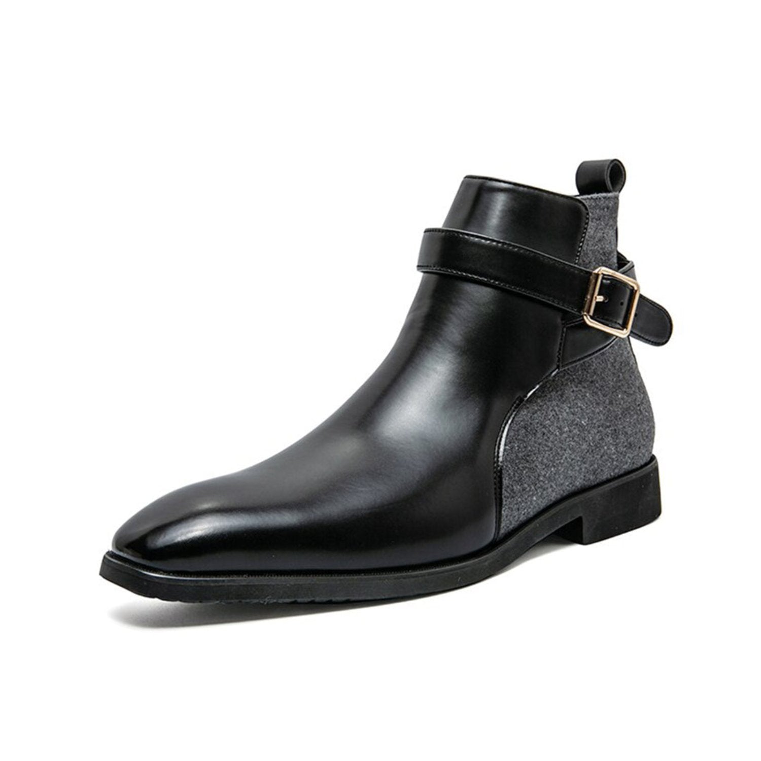 Stylish Men's Black Tie Leather Shoes - OutfitLondon
