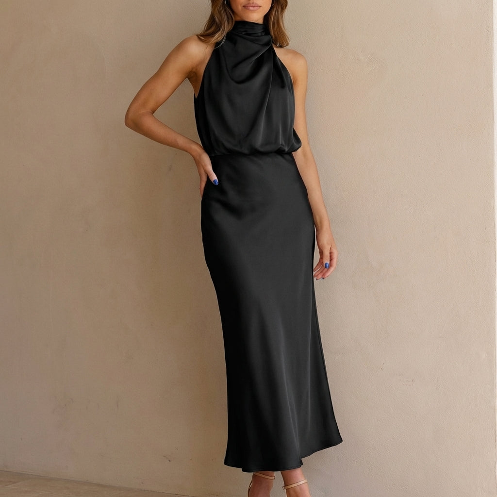 Elegant Sleeveless Midi Dress for Women