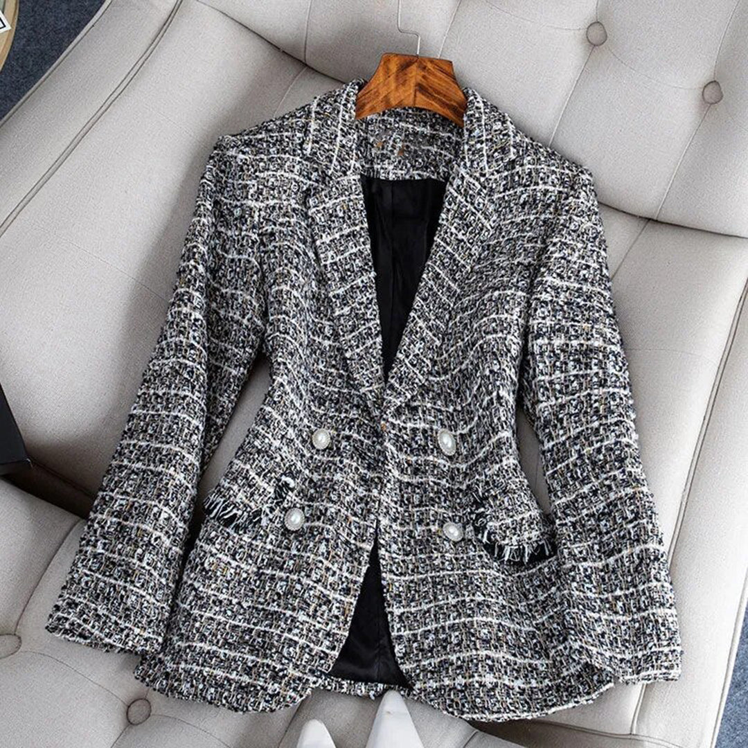 Timeless Tailored Women's Wool Jacket with Buttons