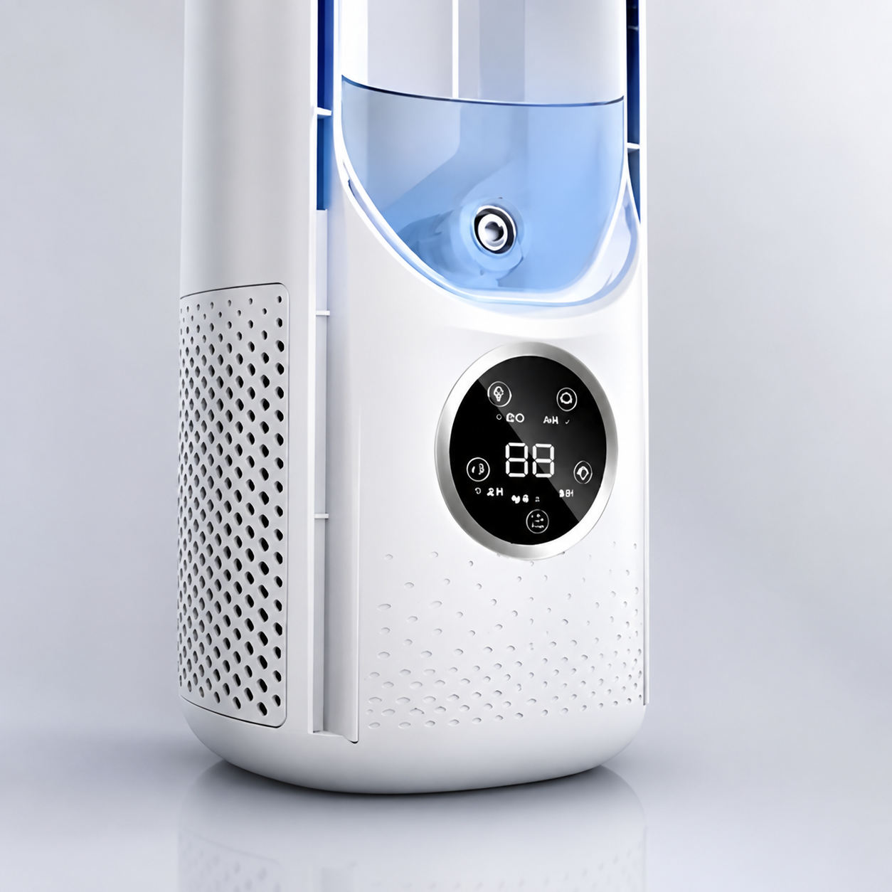 Bladeless Tower Fan | Quiet Air Circulation Fan with Sleep Mode & 24-Hour Timer | Space-Saving Fan for Home Office
