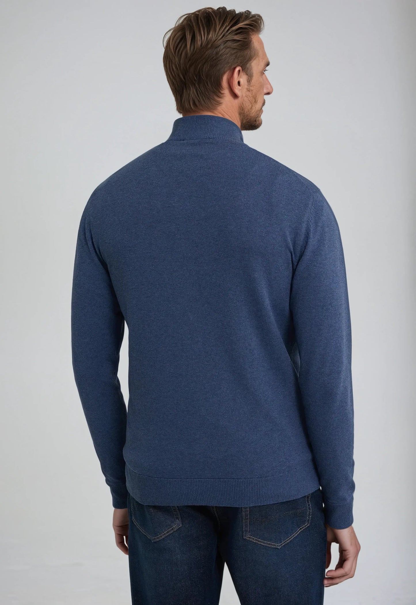 Timeless Navy Crew Neck Sweater