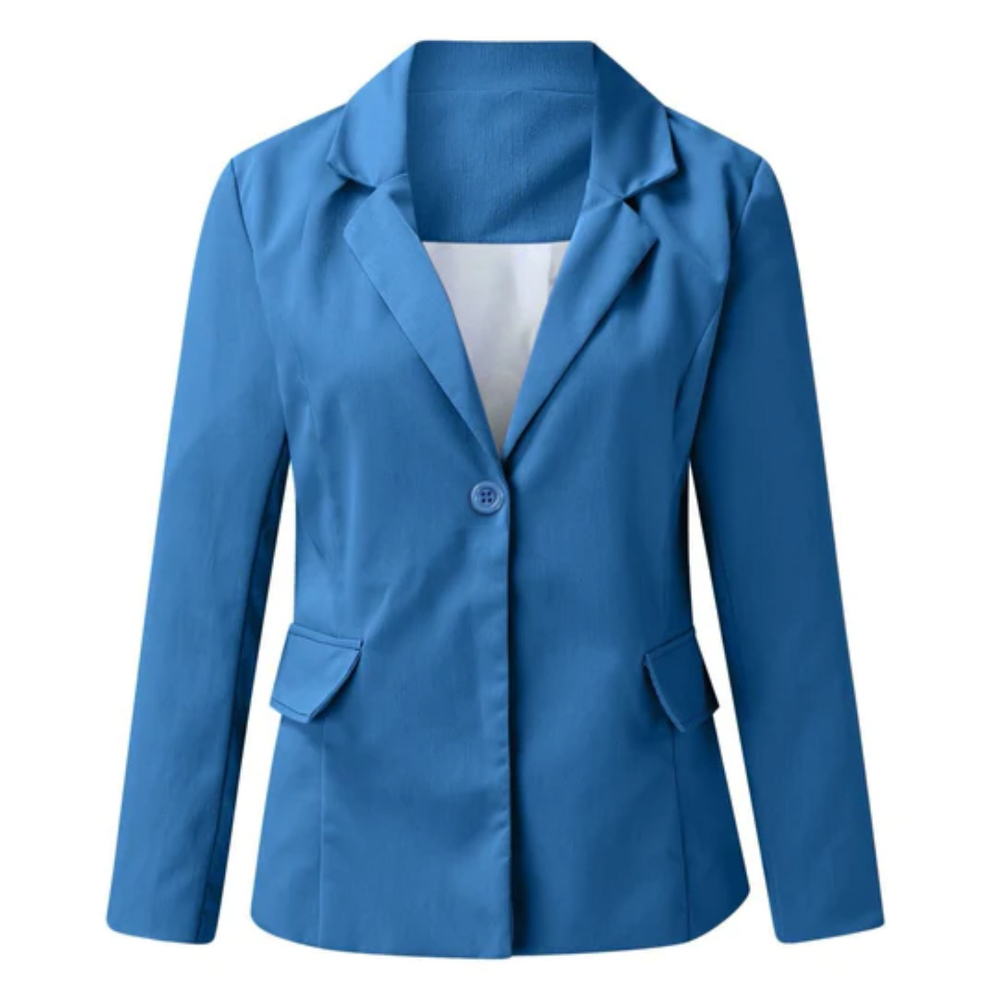 Classic Slim Fit Ladies One Button Blazer Coat