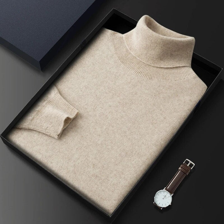 Luxury Men's Soft Turtleneck Sweater