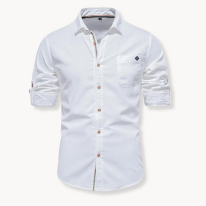 Lightweight Women's Blouse with Soft Button Front