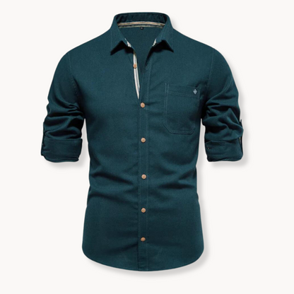 Lightweight Women's Blouse with Soft Button Front - OutfitLondon