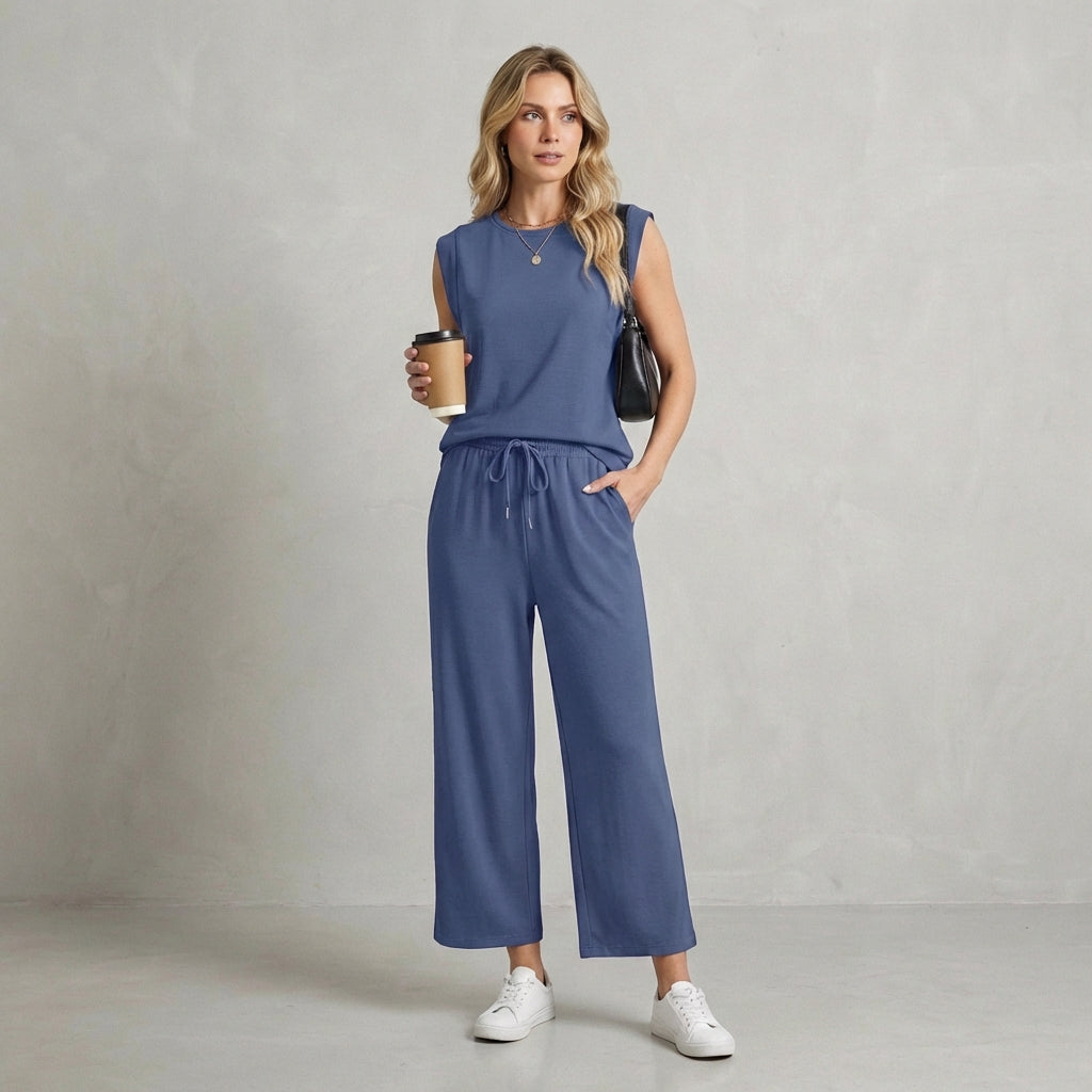 Comfortable Loose Fit Two Piece Outfit Set - OutfitLondon