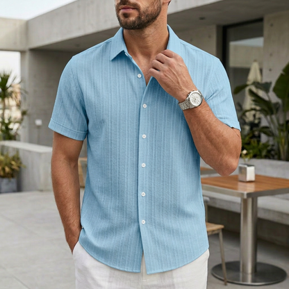 Casual Fit Short Sleeve Dress Shirt
