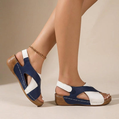 Relaxed Fit Wedge Sandals for Women - OutfitLondon