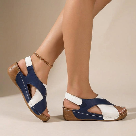 Relaxed Fit Wedge Sandals for Women - OutfitLondon