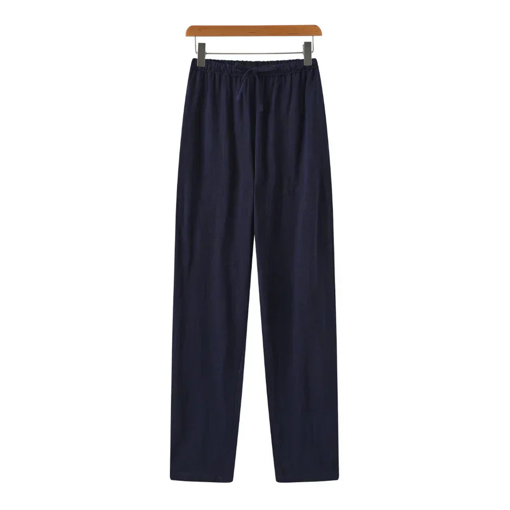 Relaxed Fit Casual Cotton Trousers