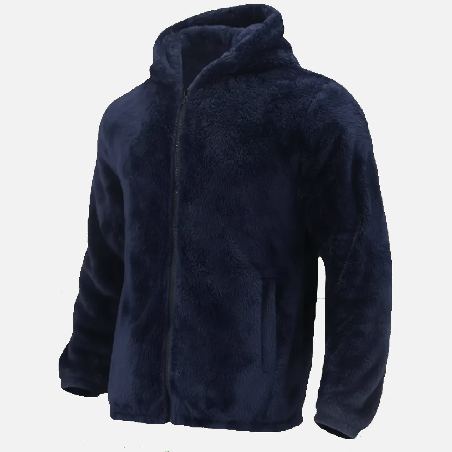 Warm Mens Fleece Hoodie Coat