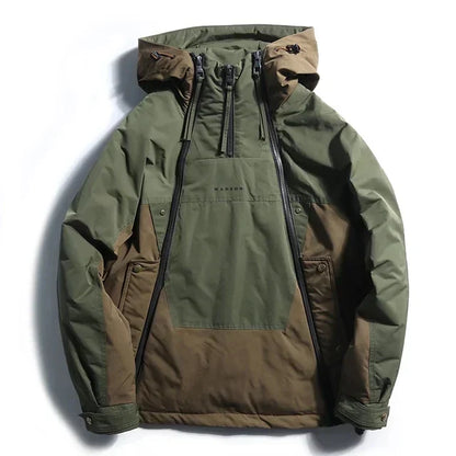 Men's White Down Jacket Windproof Water Resistant