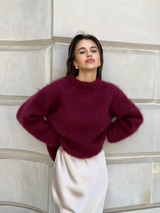 Women's Mohair Sweater Luxurious Comfort - OutfitLondon