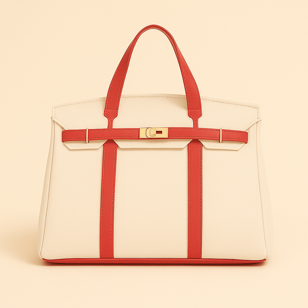 Durable Cotton Tote Bag with Sturdy Metal Frame