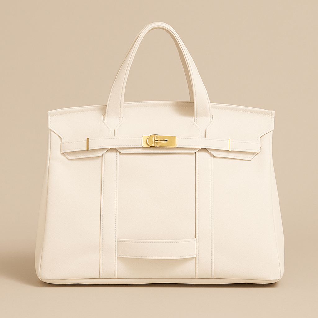 Durable Cotton Tote Bag with Sturdy Metal Frame