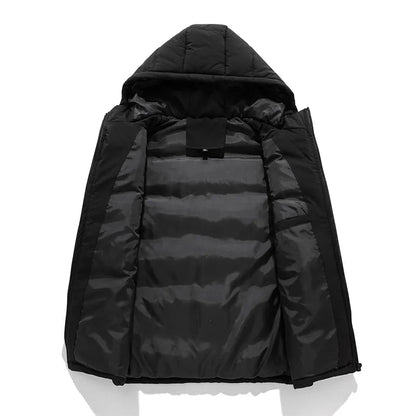 Fleece Lined Hooded Body Warmer Jacket