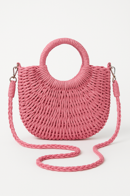 Natural Woven Summer Tote Bag
