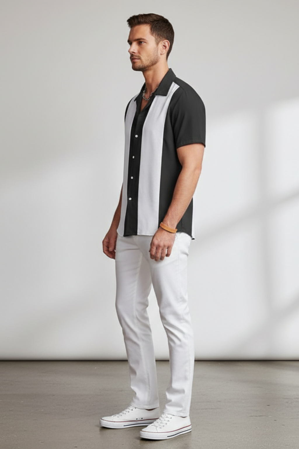 Men's Classic Striped Casual Shirt