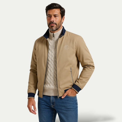 Men's Versatile Logo Bomber Jacket