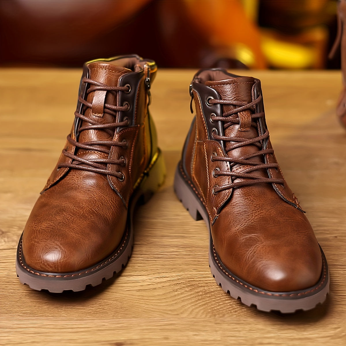 Ankle Boots with Easy Zip and Durable Outsole