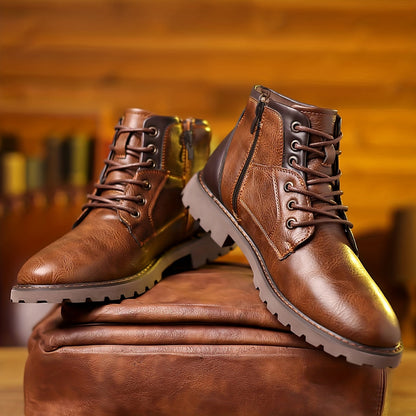 Ankle Boots with Easy Zip and Durable Outsole