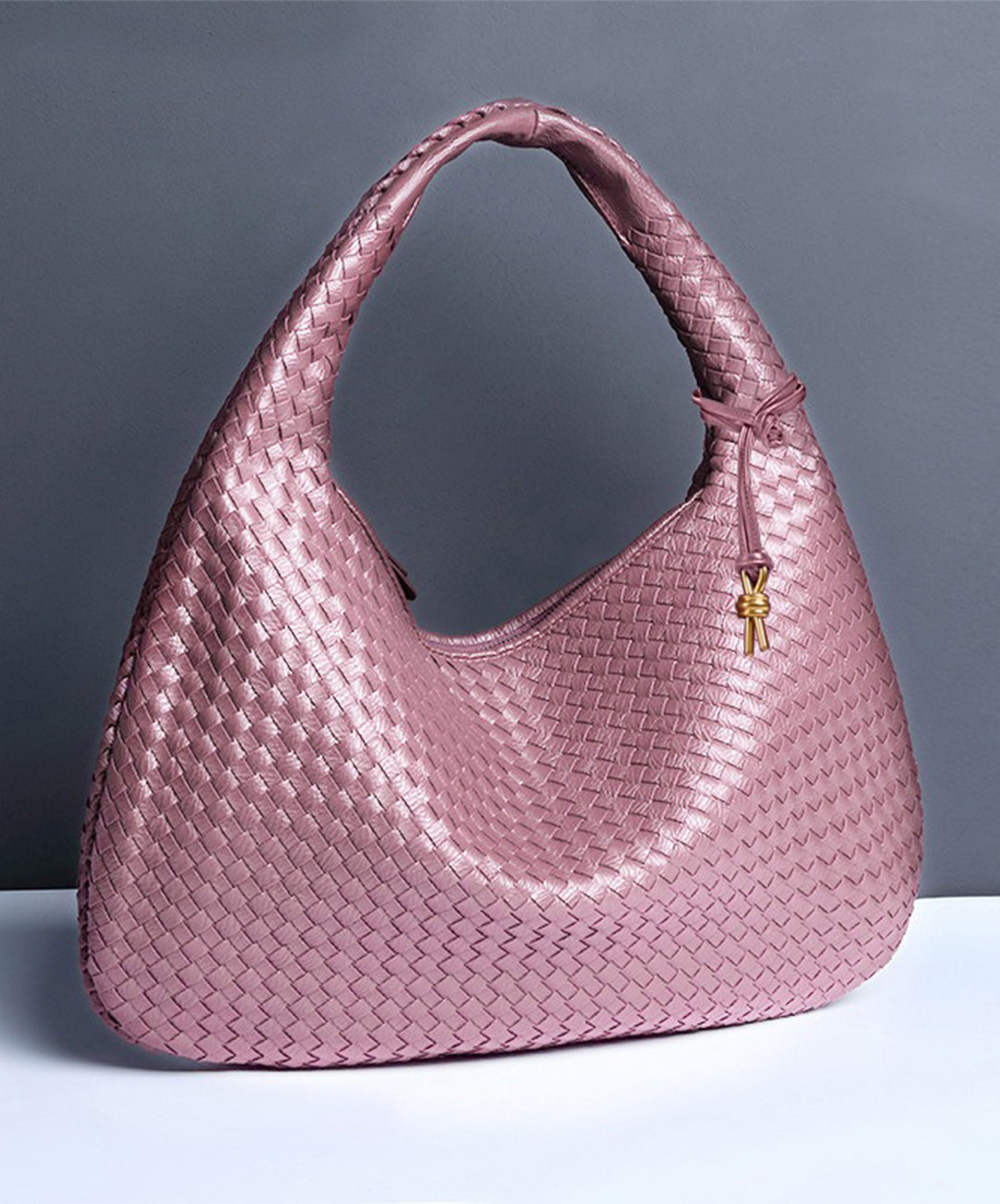 Big Synthetic Leather Shopping Bag 47x32x21cm