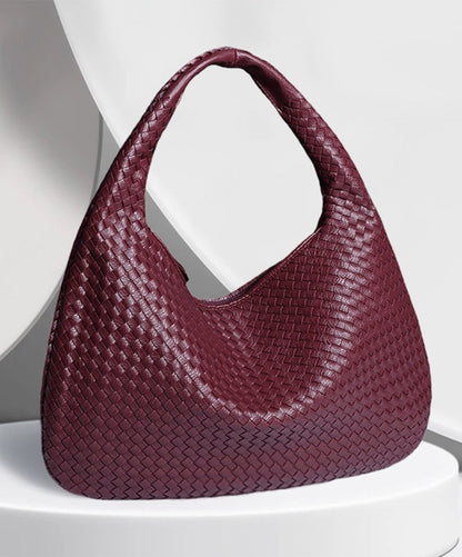 Big Synthetic Leather Shopping Bag 47x32x21cm - OutfitLondon